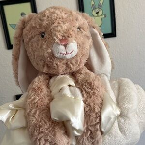 Soft Plush Bunny with baby Blanket